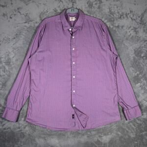Faherty Movement Shirt Blue Rose Gingham Long Sleeve Mens XL
